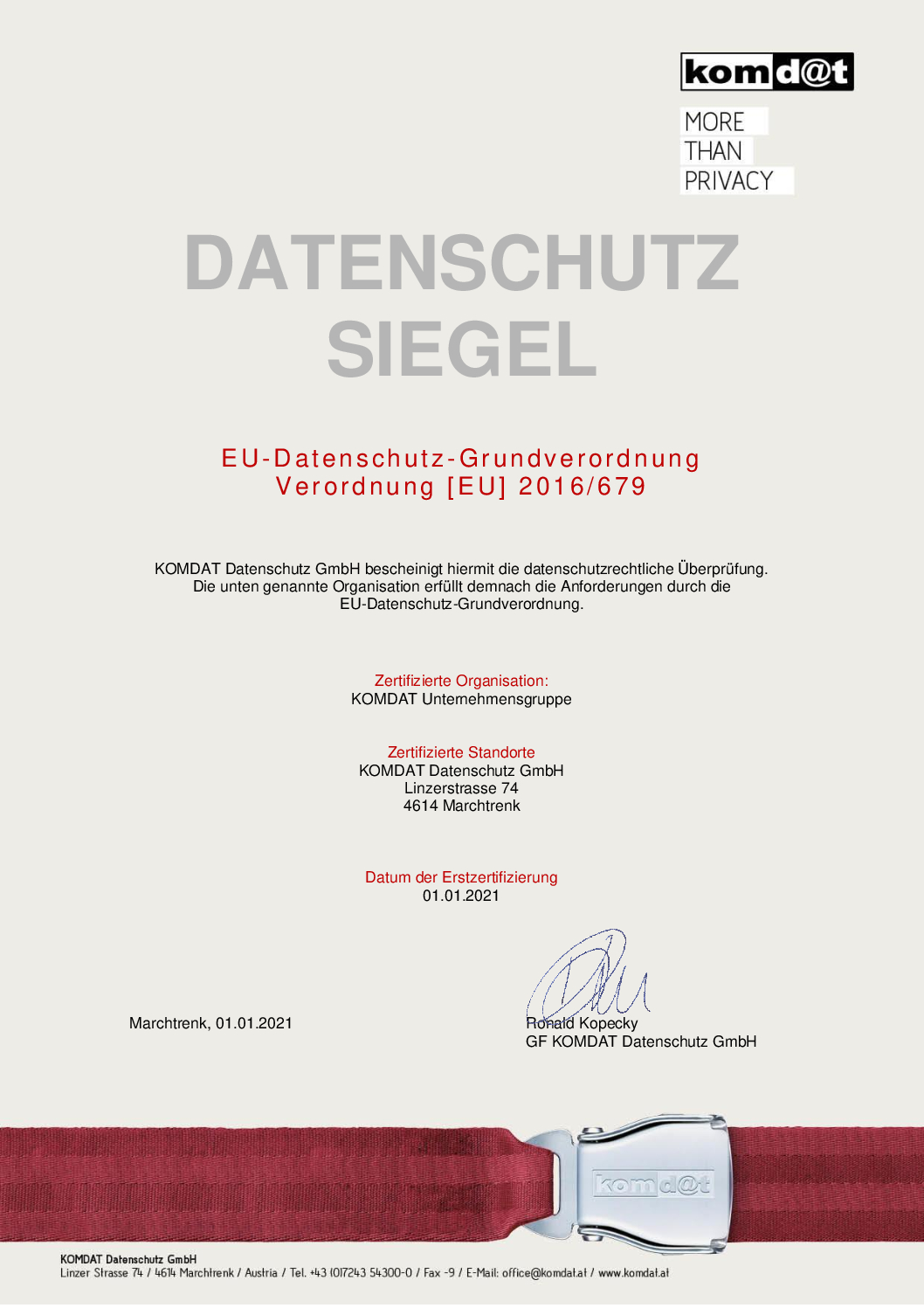 Datenschutz-Siegel